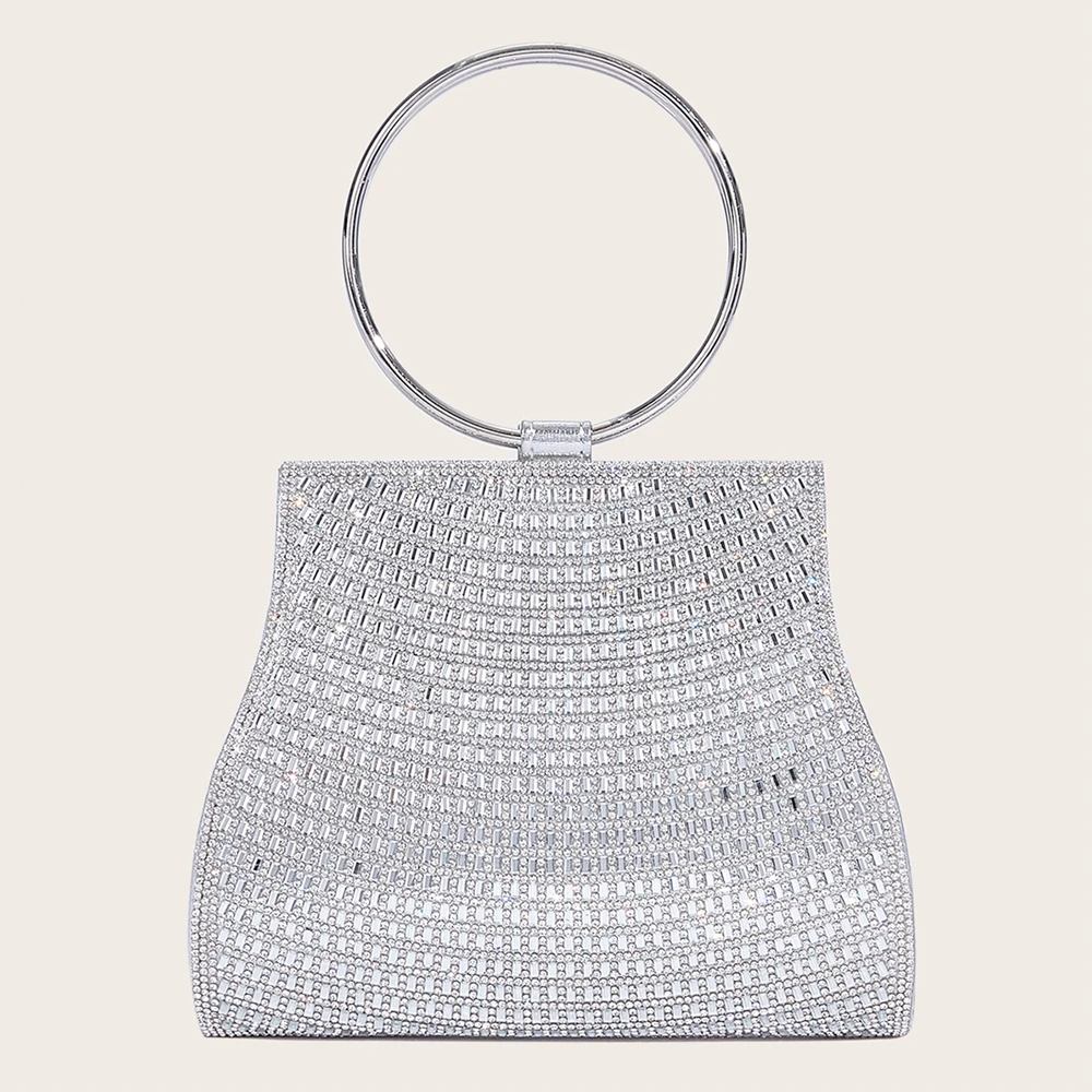 Women's Diamond Handbags Rhinestones Evening Bags Bridal Stones Clutch Purse Lady Clutches Bags Party Wedding Evening Bag Female
