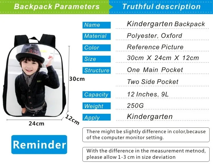 Italian Brainrot Tung Tung Tung Sahur Kids Backpack Toddler Boys Kindergarten School Bags Children Cartoon Waterproof Backpack