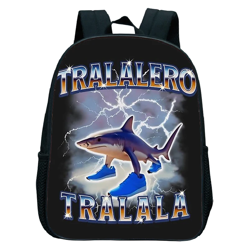 Italian Brainrot Tung Tung Tung Sahur Kids Backpack Toddler Boys Kindergarten School Bags Children Cartoon Waterproof Backpack