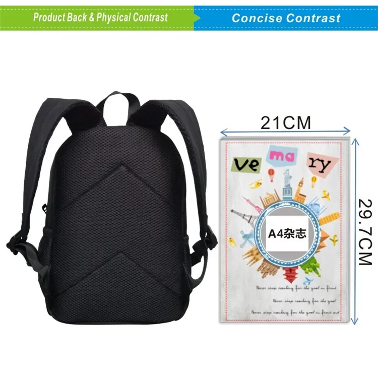 Italian Brainrot Tung Tung Tung Sahur Kids Backpack Toddler Boys Kindergarten School Bags Children Cartoon Waterproof Backpack