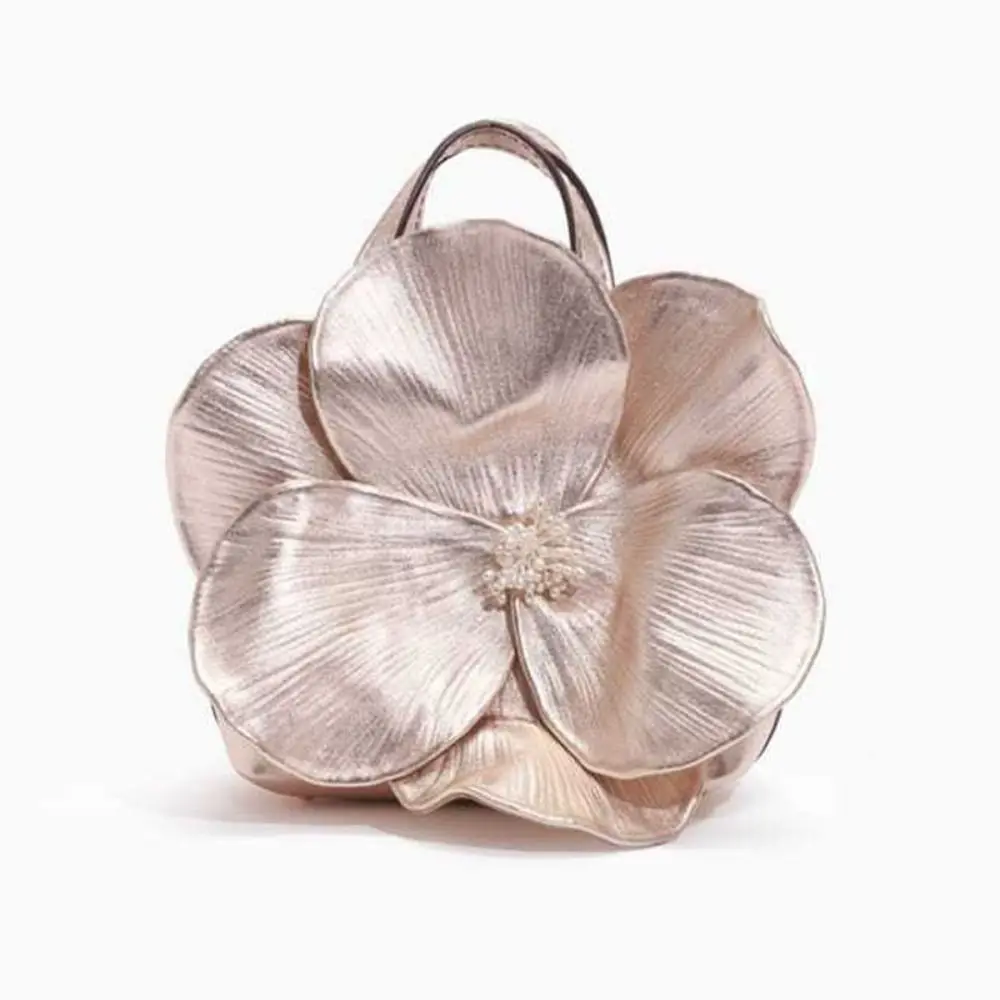 Designer Solid Mini Handbag High Quality Spliced Floral Flower Bag Temperament Minimalist Tote Bag Women