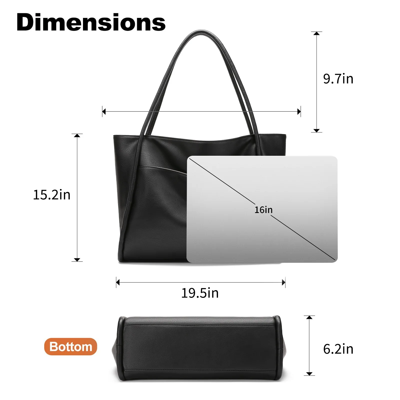 New Large Capacity Tote Bag Women Handbag Famous Brands Luxury Woman ShoulderBag