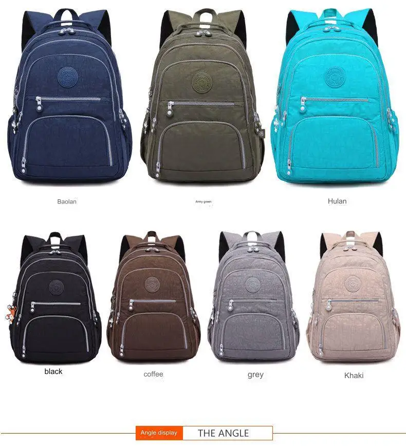 Tegaote School Backpack Student for Teenage Girl Boy 2024 Travel Back Packs Bag Women Nylon Waterproof Laptop Bagpack Unisex