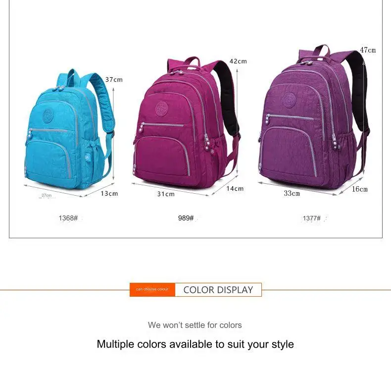 Tegaote School Backpack Student for Teenage Girl Boy 2024 Travel Back Packs Bag Women Nylon Waterproof Laptop Bagpack Unisex