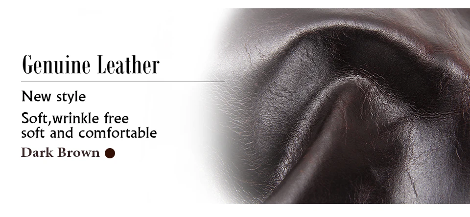 CONTACT'S Genuine Leather Long Wallet for Men Bifold Zipper Men's Wallet Card Holder Coin Purse Money Clip Women's Purse Handbag