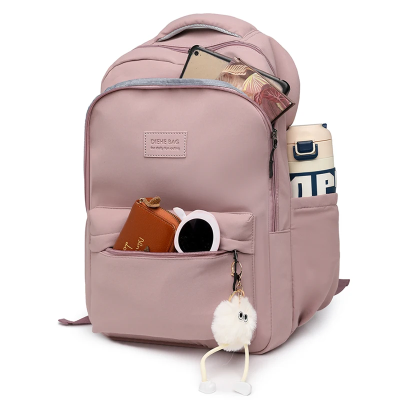 Women's Backpack Big Capacity Female Multi-pocket Casual Woman Travel Bag High Quality Schoolbag for Teenage Girl Book Knapsack