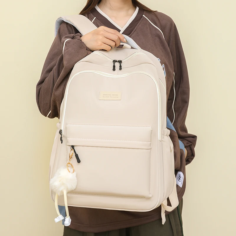 Women's Backpack Big Capacity Female Multi-pocket Casual Woman Travel Bag High Quality Schoolbag for Teenage Girl Book Knapsack