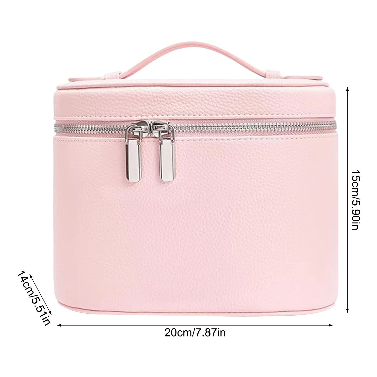 Portable Cosmetic Bag Organizer Large Capacity Travel Makeup Case Organizer for Storage Lipstick Eyebrow Pencil Cosmetics