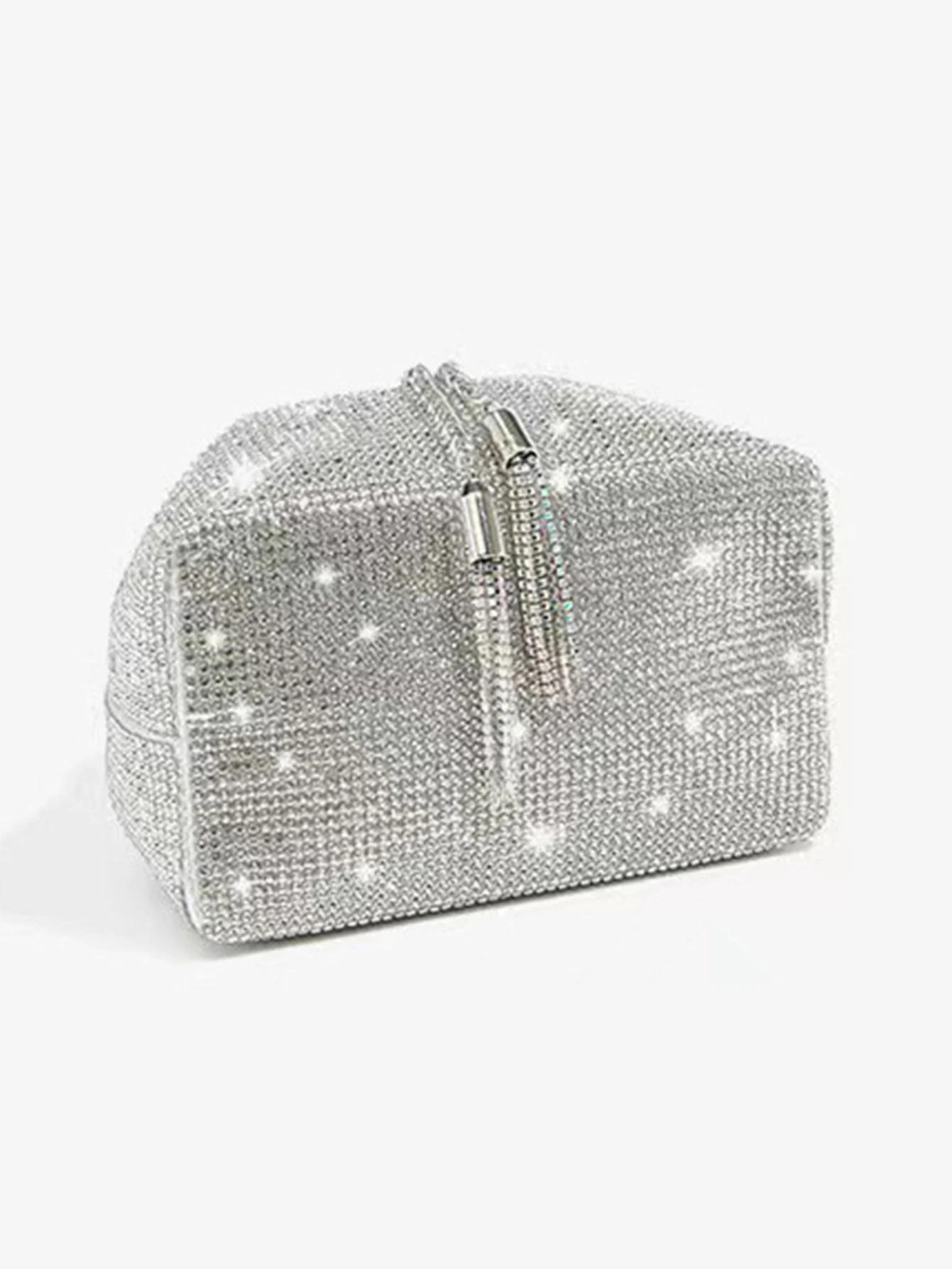 Fashion Rhinestone Handbag Women Prom Clutch Purse Shoulder Crossbody Bags Ladies Glitter Totes Bags Bucket Bag Dinner Package