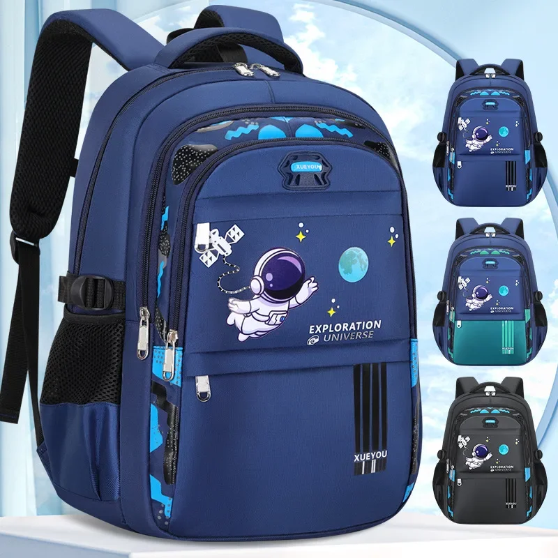 Kid Backpack 2-16Year Children School Bags for Boys Astronaut School Backpack Waterproof Primary Boy Book Bag Mochila Infantil