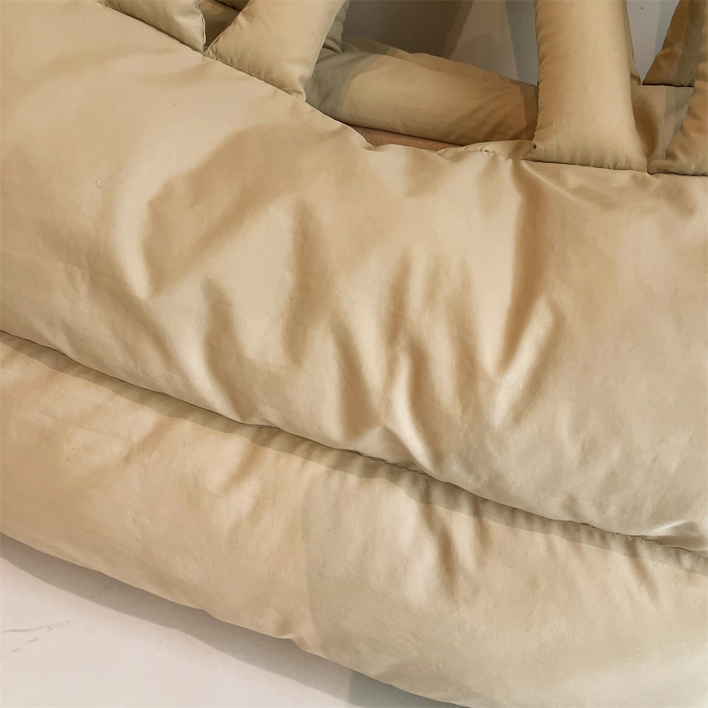 2025 Winter Latest Trend Women Shoulder Tote Bags Space Cotton Padded Large Capacity Shopper Totes Quality Commute Handbags Lady