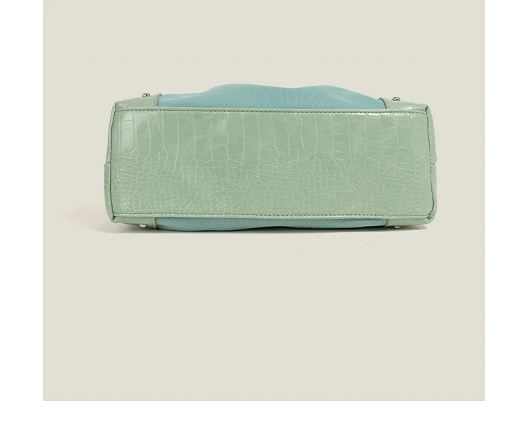 Sweet Cool Green Underarm Bag Y2k Hot Girls Pu Leather Large Capacity Shoulder Tote Bag Women Fairycore Aesthetic Handbag Chic