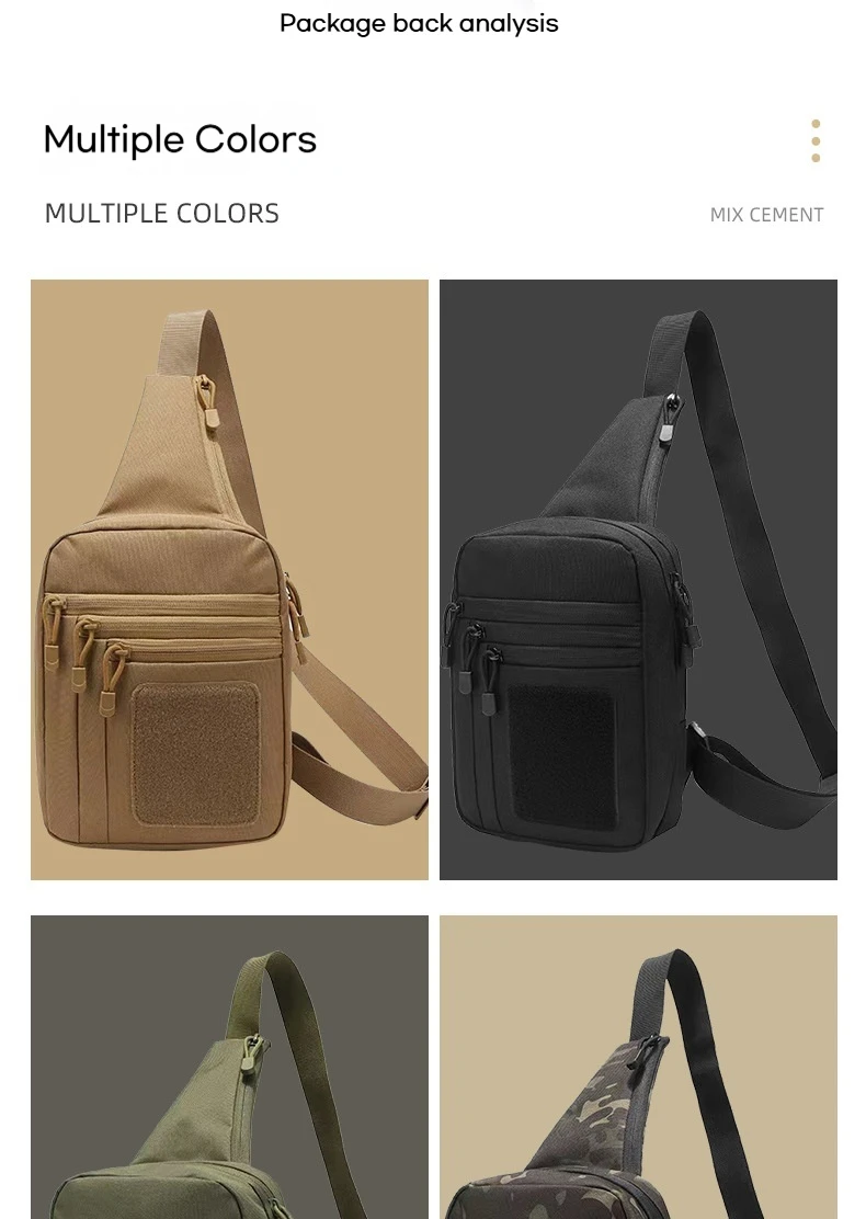 Tactical Shoulder Chest Bag Pistol Holster Concealed Carry Sling Crossbody Range Gun Convertible Backpack for Hunting Camping