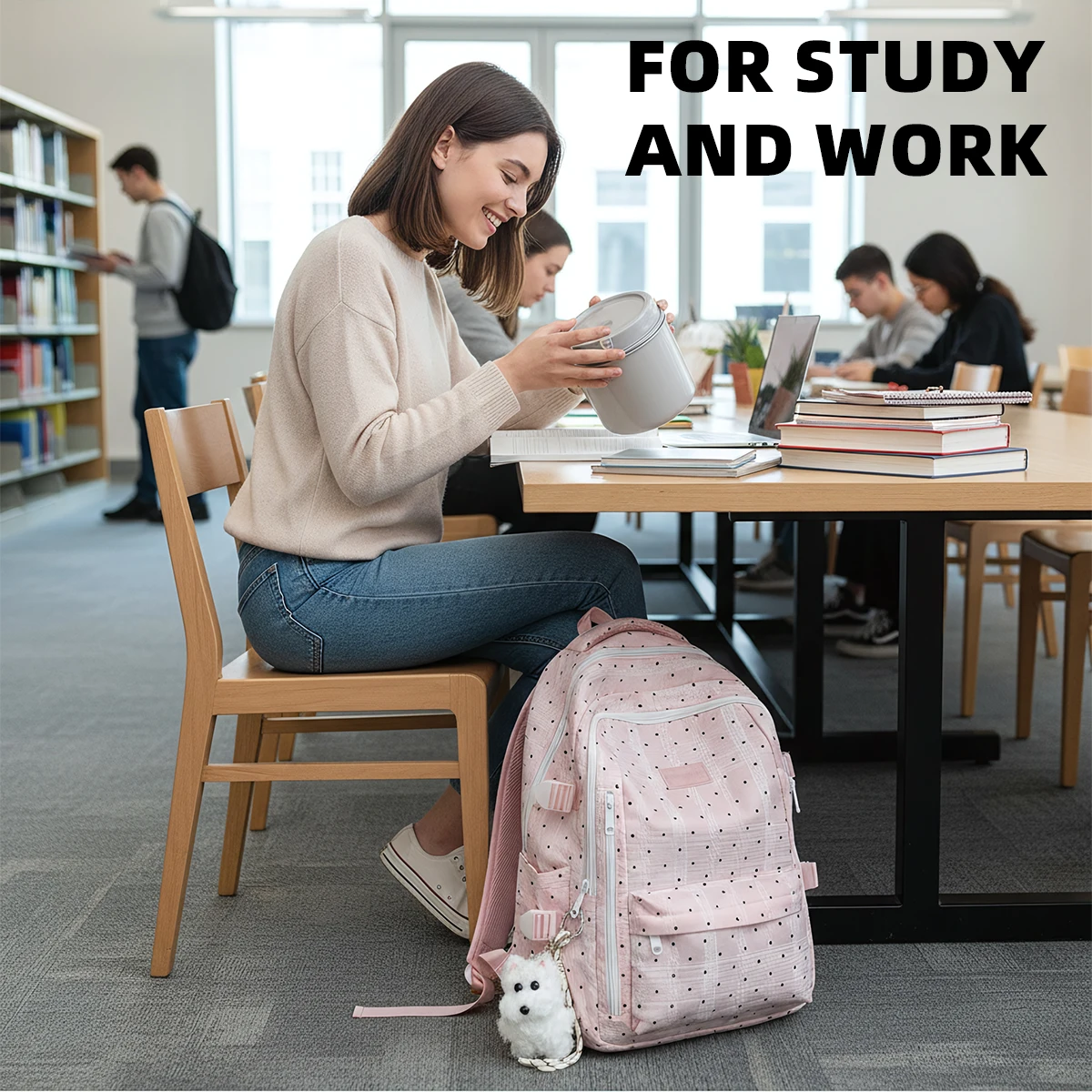 Junior High School Students' Schoolbags, Girls' Ultra-Light Weight-Reducing and Spine-Protecting Backpacks for Elementary School Fifth and Sixth Grade Students and High School Students