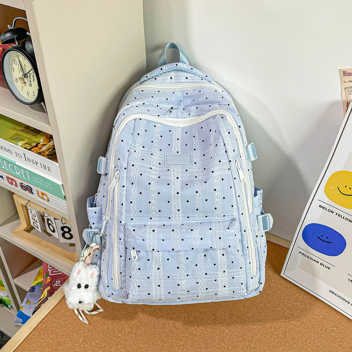 Junior High School Students' Schoolbags, Girls' Ultra-Light Weight-Reducing and Spine-Protecting Backpacks for Elementary School Fifth and Sixth Grade Students and High School Students
