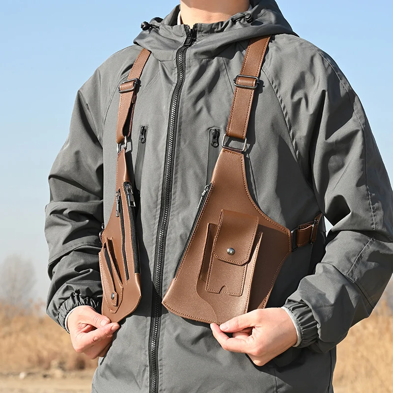 Outdoor Tactical Chest Bag, Tactical Fishing Bag, Outdoor Sports Chest Bag, Multi-purpose Men's Tactical Vest Bag