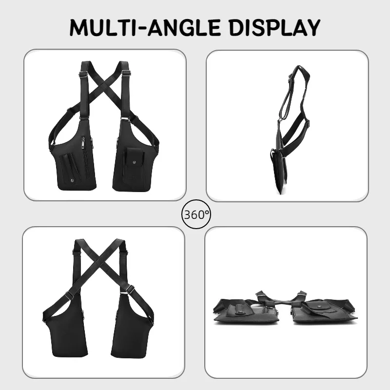 Outdoor Tactical Chest Bag, Tactical Fishing Bag, Outdoor Sports Chest Bag, Multi-purpose Men's Tactical Vest Bag