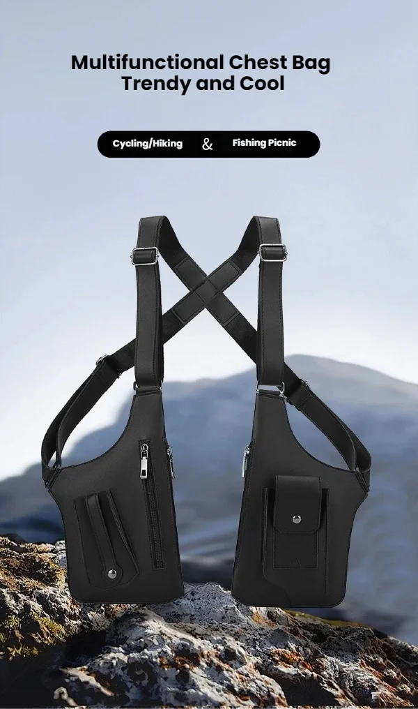 Outdoor Tactical Chest Bag, Tactical Fishing Bag, Outdoor Sports Chest Bag, Multi-purpose Men's Tactical Vest Bag