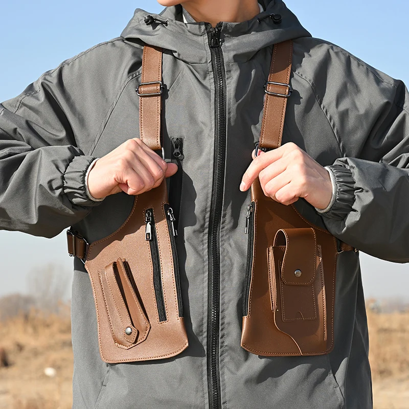 Outdoor Tactical Chest Bag, Tactical Fishing Bag, Outdoor Sports Chest Bag, Multi-purpose Men's Tactical Vest Bag