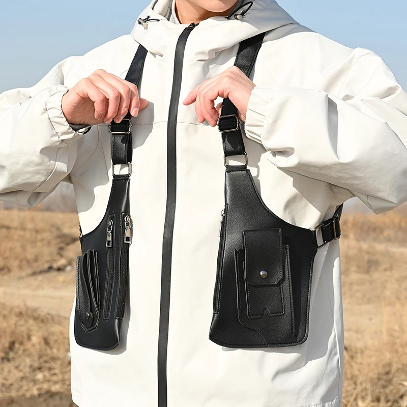 Outdoor Tactical Chest Bag, Tactical Fishing Bag, Outdoor Sports Chest Bag, Multi-purpose Men's Tactical Vest Bag