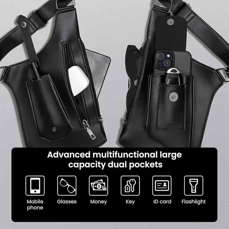 Outdoor Tactical Chest Bag, Tactical Fishing Bag, Outdoor Sports Chest Bag, Multi-purpose Men's Tactical Vest Bag
