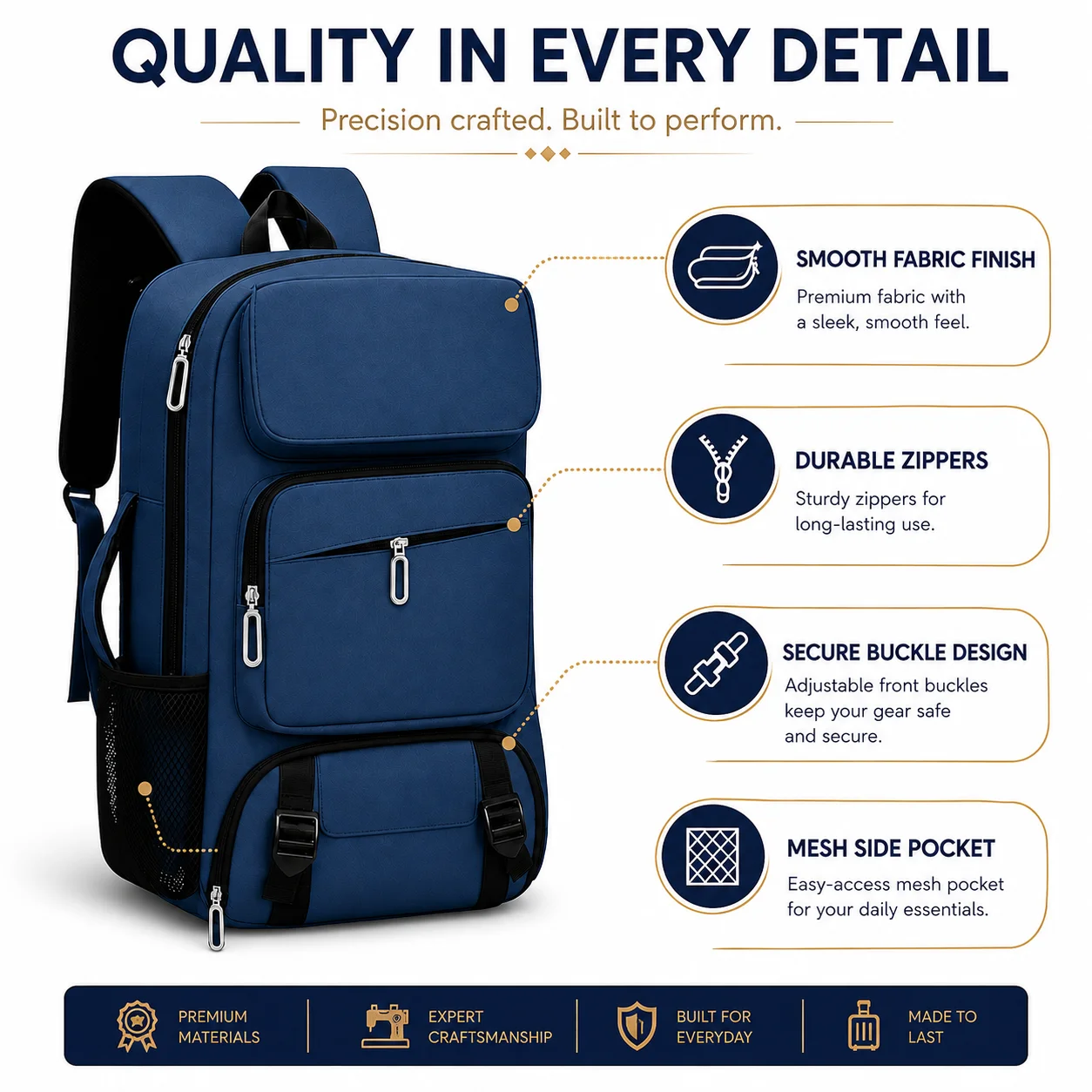 Large Capacity Men's Travel Backpack with Separate Shoe Compartment and Multiple Pockets for Organizing Laptops, a Spacious Backpack Suitable for Business Trips, Vacations, and Daily Commuting