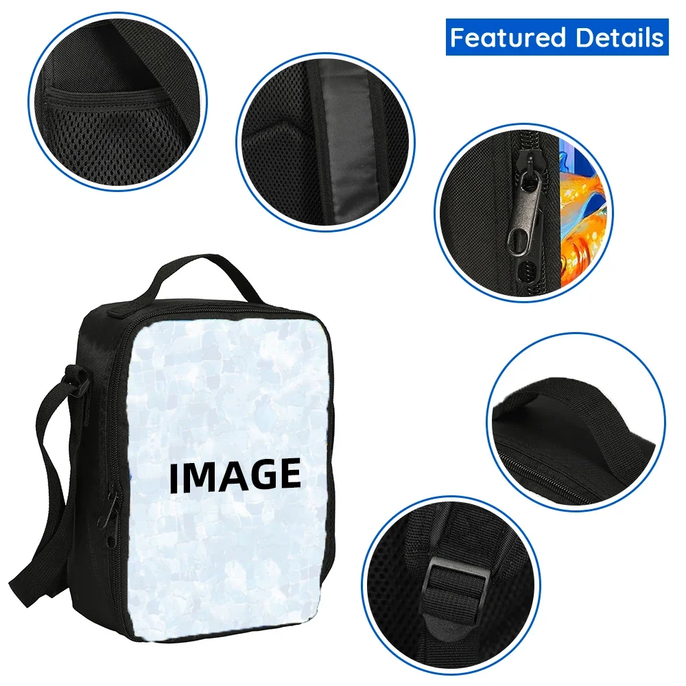 Ronaldo 3Pcs Set School Backpack Football Star Backpack Pencil Bags CR Bookbag with Lunch bag Knapsack Best Gift