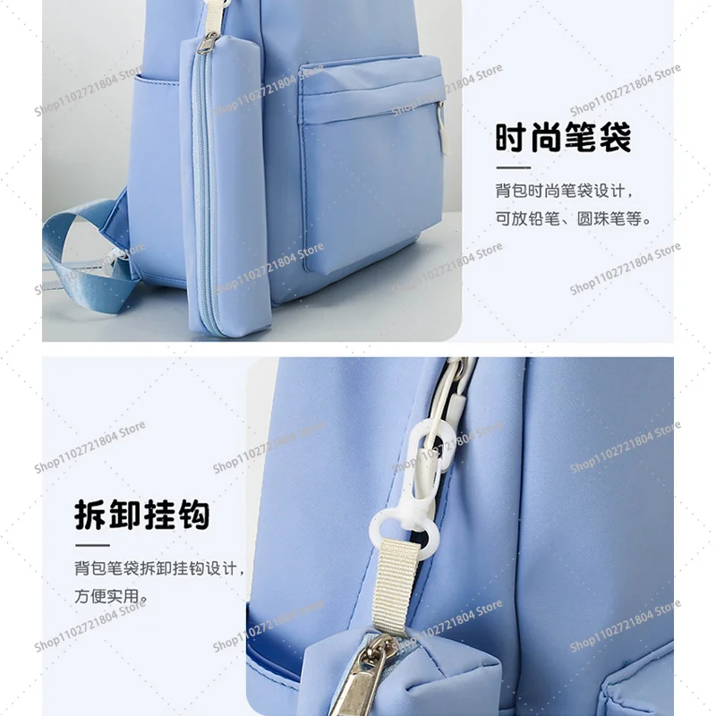 King of Pop Michael Jackson Schoolbag with Pencil Case Anime Printed Fashion Backpack Students Book Stationery Storage Backpacks