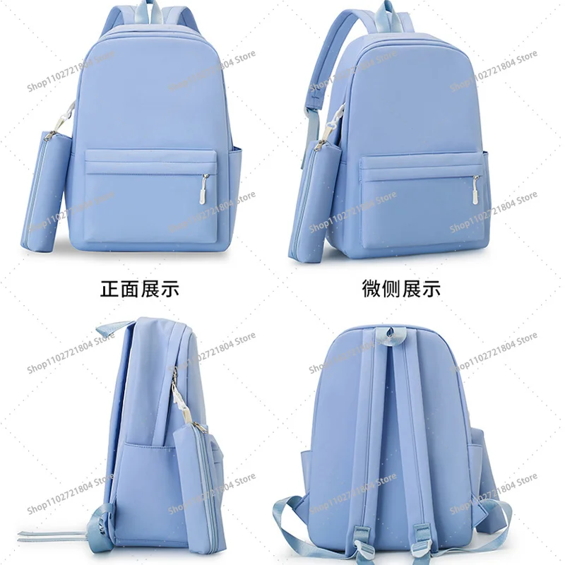 King of Pop Michael Jackson Schoolbag with Pencil Case Anime Printed Fashion Backpack Students Book Stationery Storage Backpacks
