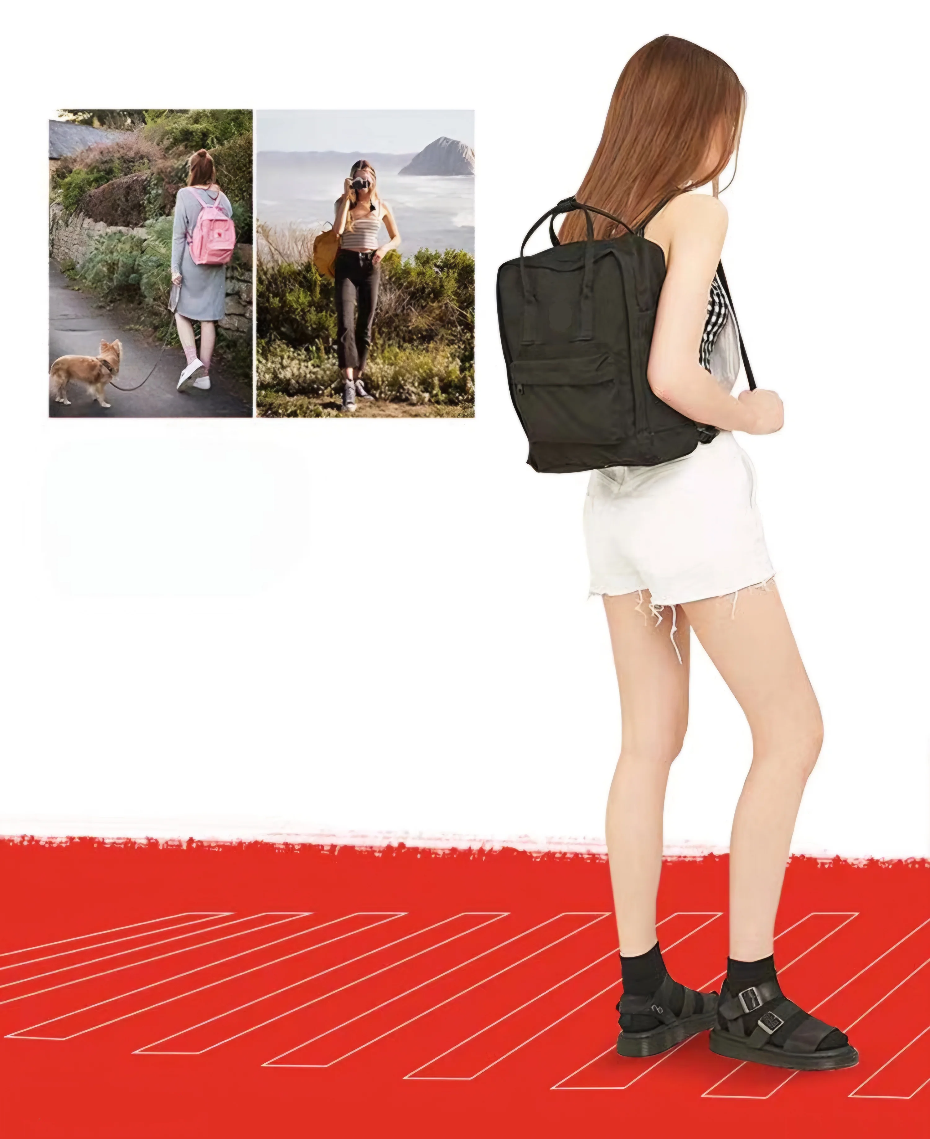 Fox Backpack Computer Bag Student Schoolbag Simple Fashion Carry-on Bag Luggage Bag Lightweight Large Capacity Travel Bag