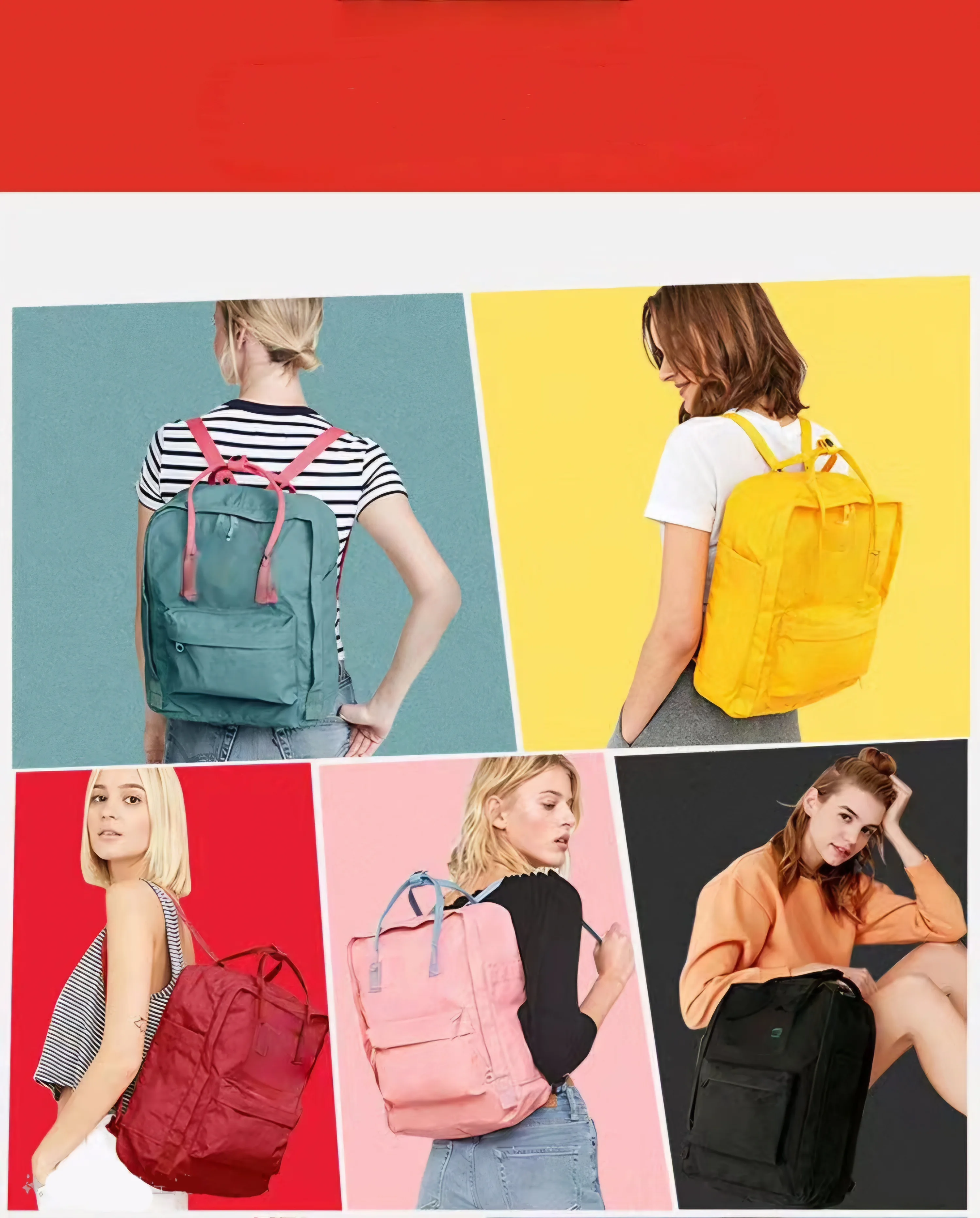 Fox Backpack Computer Bag Student Schoolbag Simple Fashion Carry-on Bag Luggage Bag Lightweight Large Capacity Travel Bag