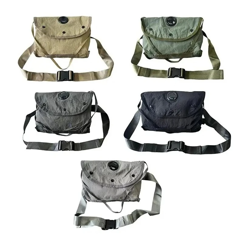 New Retro Men's Shoulder Bag, Black Nylon Fashion Crossbody Bag, Casual Outdoor Women's Messenger Bag