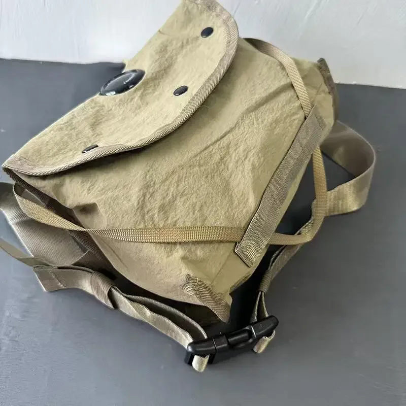 New Retro Men's Shoulder Bag, Black Nylon Fashion Crossbody Bag, Casual Outdoor Women's Messenger Bag
