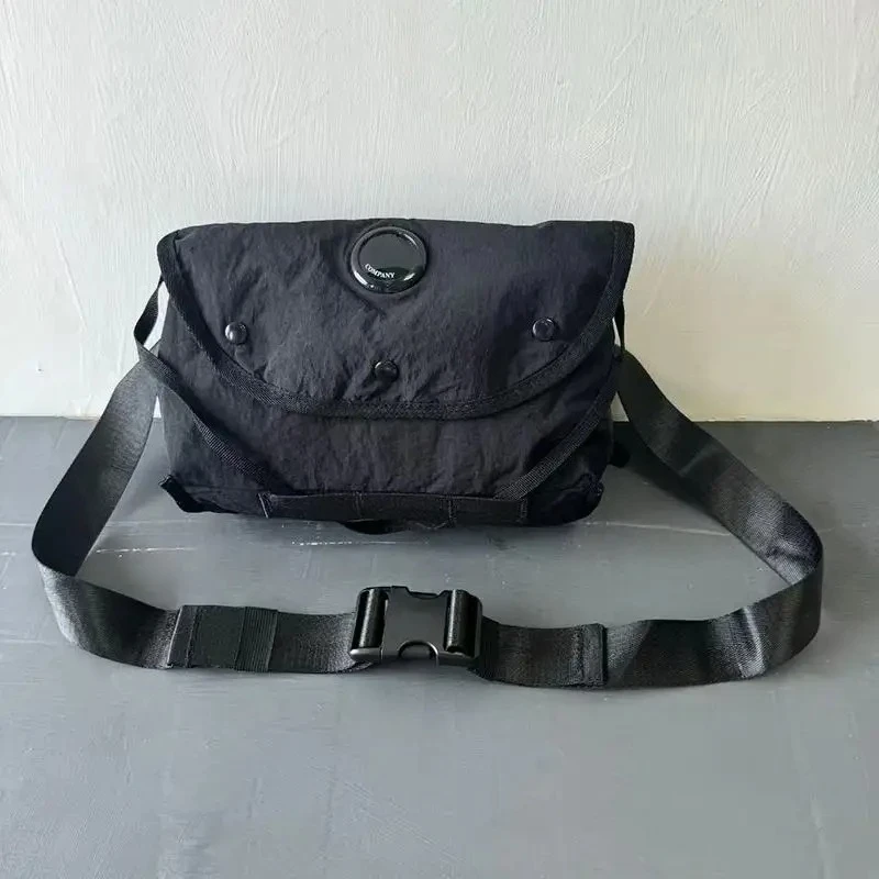 New Retro Men's Shoulder Bag, Black Nylon Fashion Crossbody Bag, Casual Outdoor Women's Messenger Bag