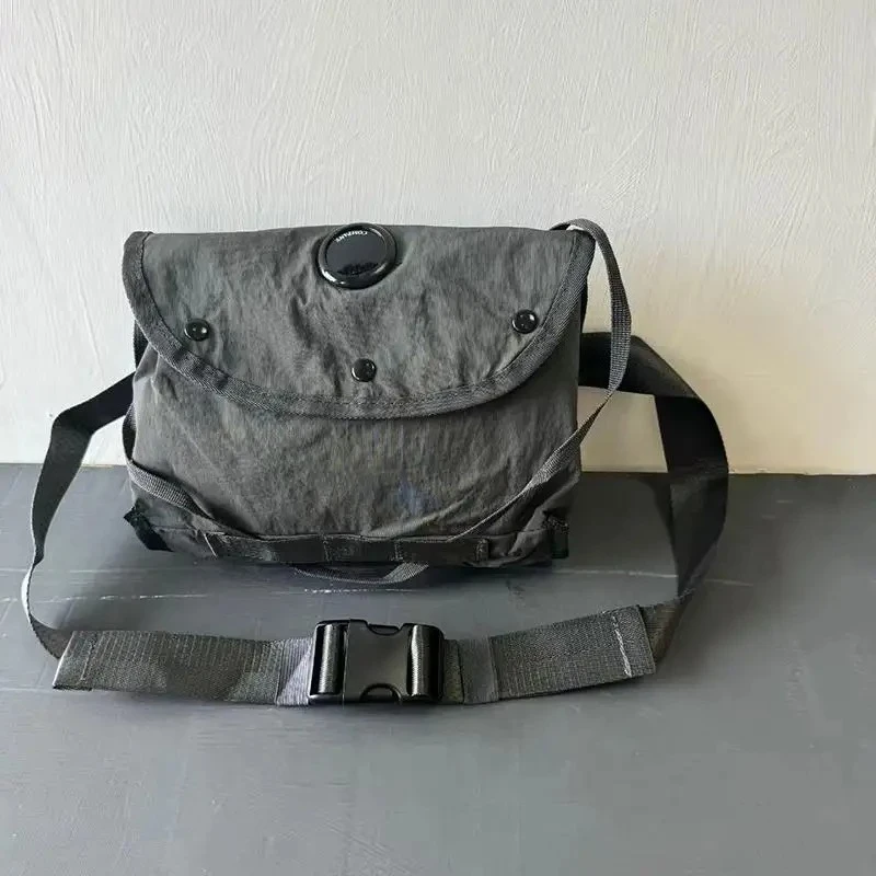 New Retro Men's Shoulder Bag, Black Nylon Fashion Crossbody Bag, Casual Outdoor Women's Messenger Bag