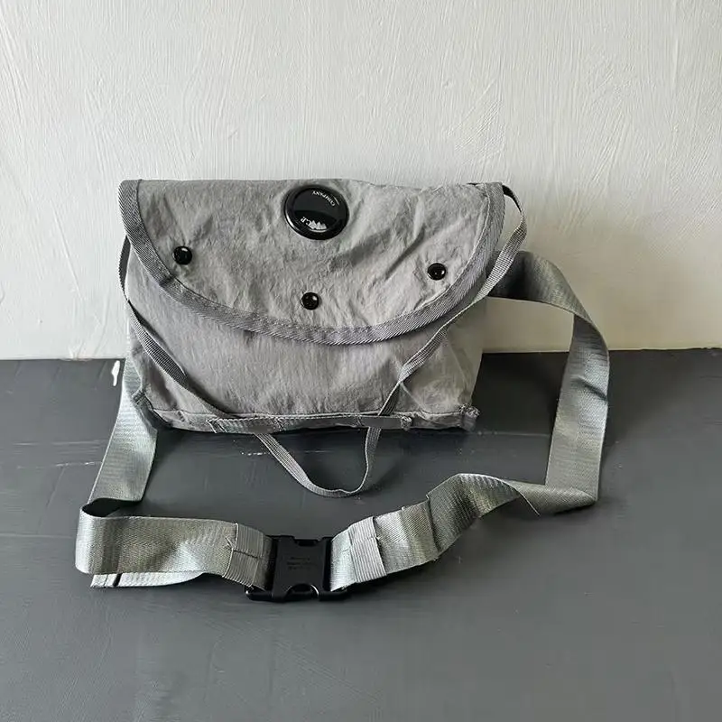 New Retro Men's Shoulder Bag, Black Nylon Fashion Crossbody Bag, Casual Outdoor Women's Messenger Bag