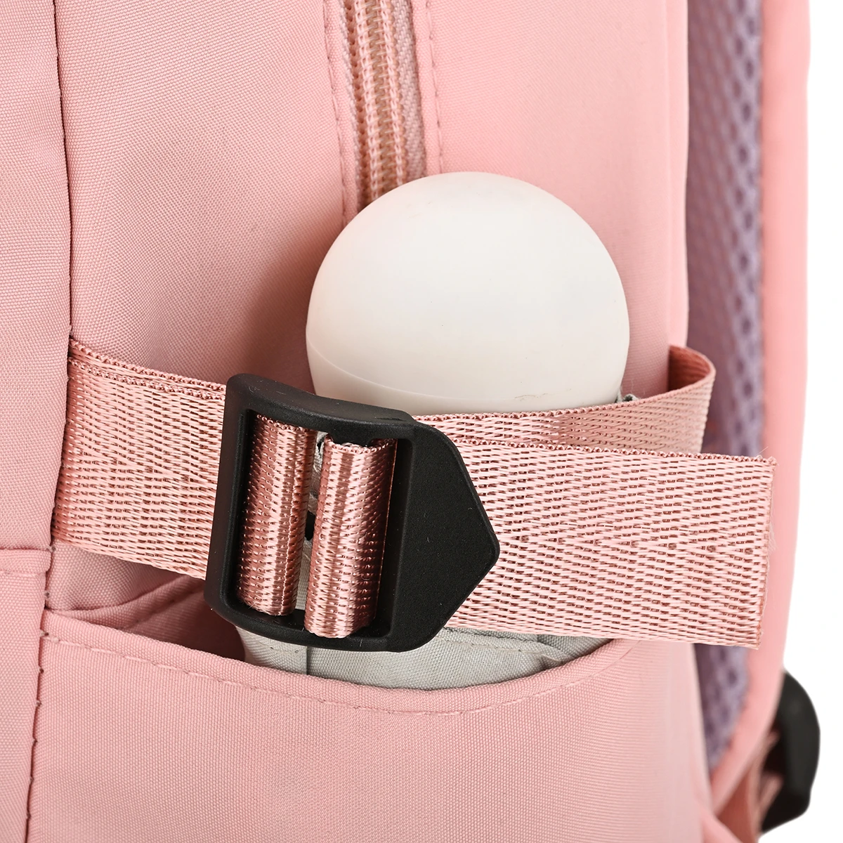 Macaron Gentle Solid Color Backpack Lightweight Load Reducing Multi-layer Storage Student School Bags Campus Commuting Backpack