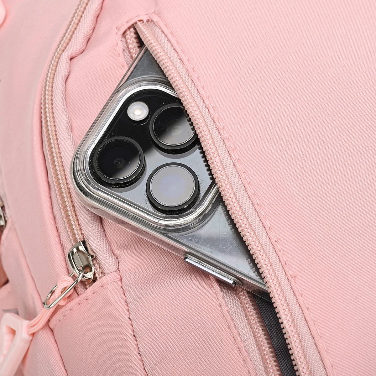 Macaron Gentle Solid Color Backpack Lightweight Load Reducing Multi-layer Storage Student School Bags Campus Commuting Backpack