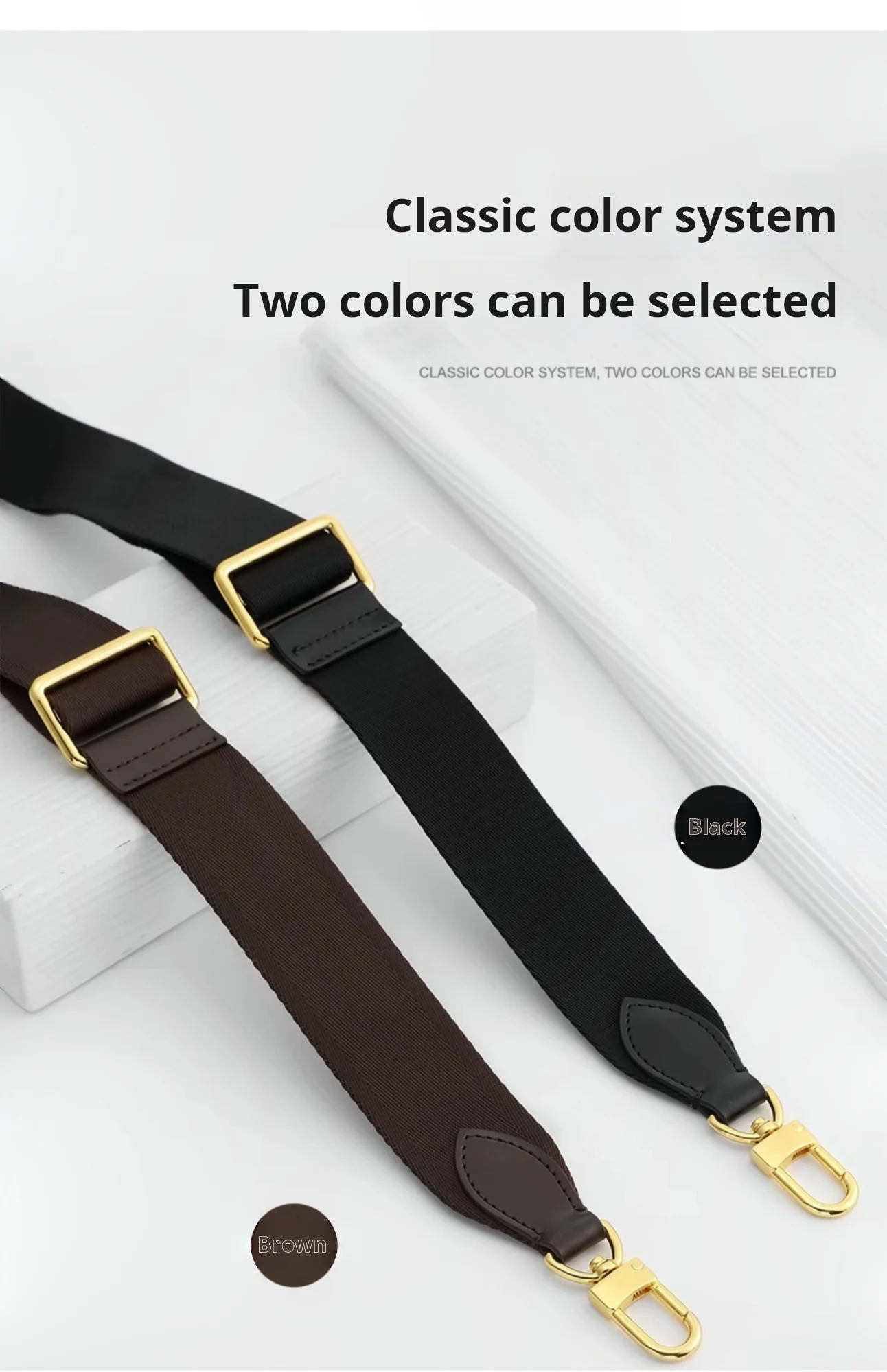 Canvas Adjustable Bag Strap For LV Speedy20 Shoulder Strap Fashion Replacement Bag Belts Handle Crossbody Strap Bag Accessories