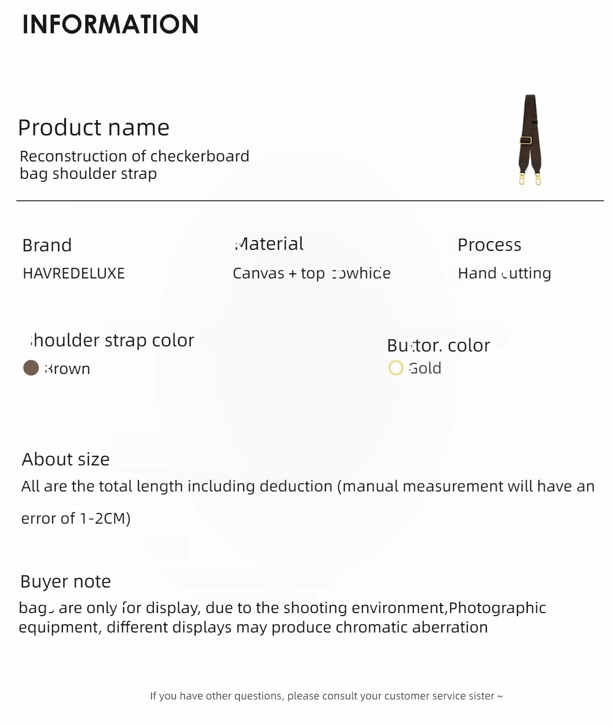 Canvas Adjustable Bag Strap For LV Speedy20 Shoulder Strap Fashion Replacement Bag Belts Handle Crossbody Strap Bag Accessories