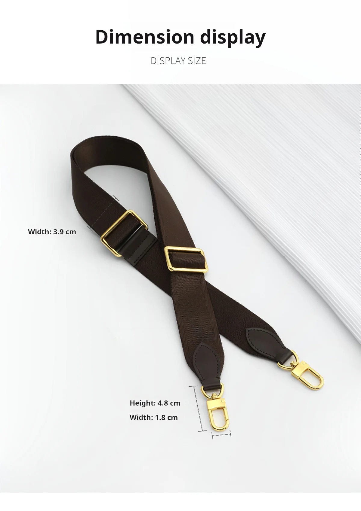 Canvas Adjustable Bag Strap For LV Speedy20 Shoulder Strap Fashion Replacement Bag Belts Handle Crossbody Strap Bag Accessories