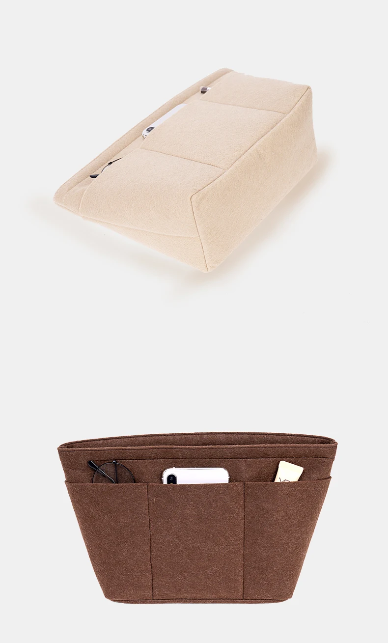 Used For Neverfull Shopping Bag Insert Organizer,PM MM GM Storage Bag Top Zipper 12 Pockets,tote Bag Inner Pouch Liner
