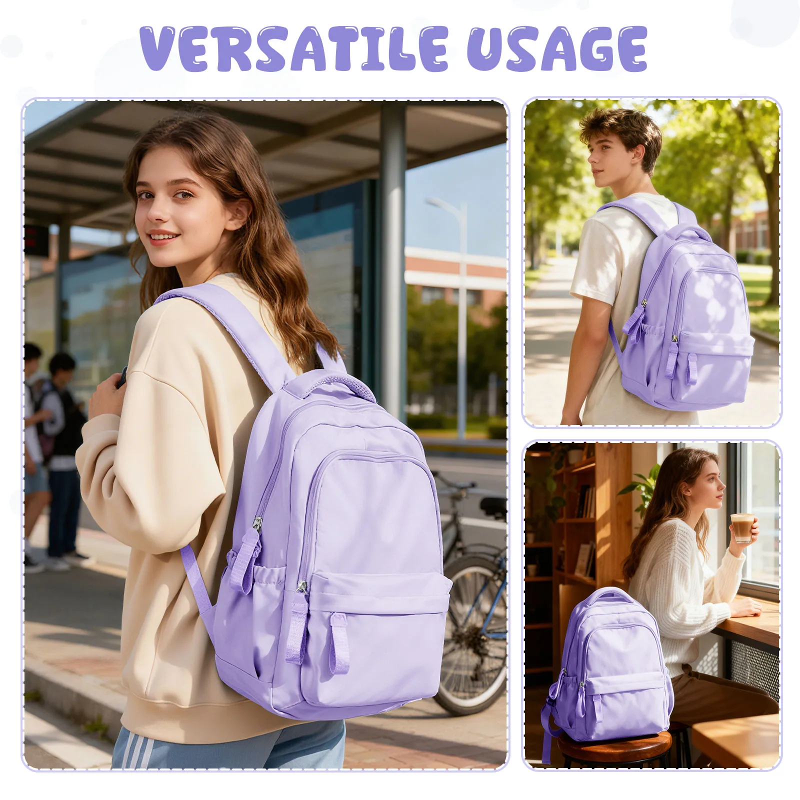 Teenage School Backpacks Casual Backpack Perfect for Daily School Use, Back to School Backpack, Travel Backpack for Girls Boys