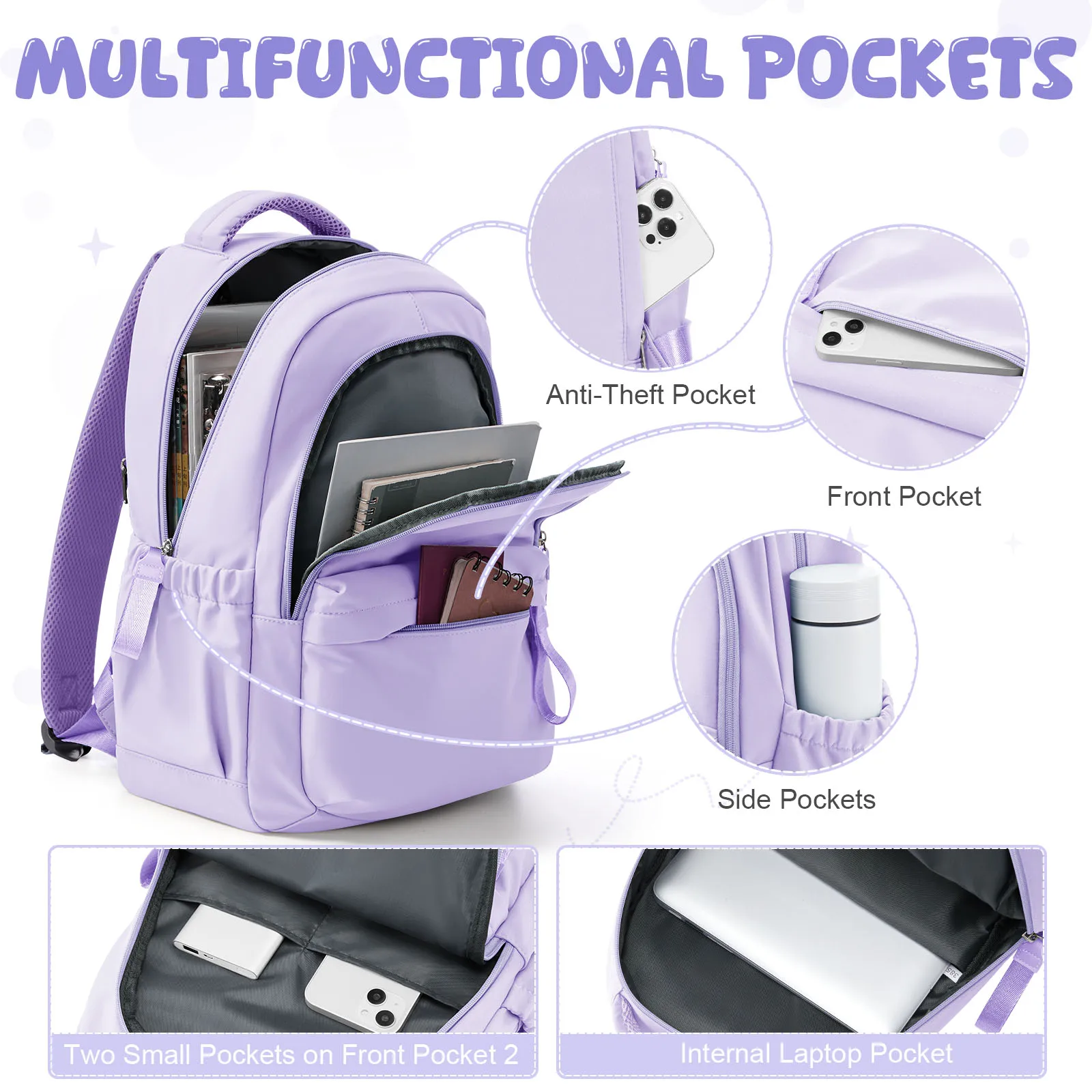 Teenage School Backpacks Casual Backpack Perfect for Daily School Use, Back to School Backpack, Travel Backpack for Girls Boys
