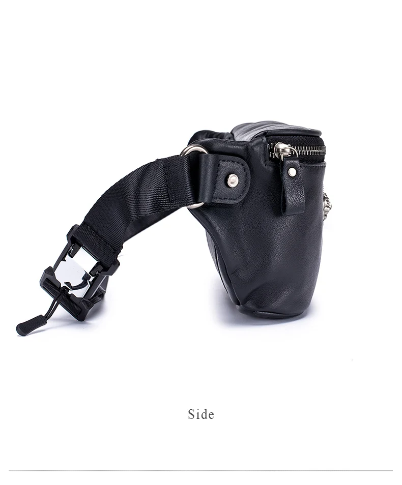 GenuineLeather Fanny Packs for Men Belt Bag Fashionable Waist Pack Sling Crossbody Bag for Workout Travel Camping Hiking Walking