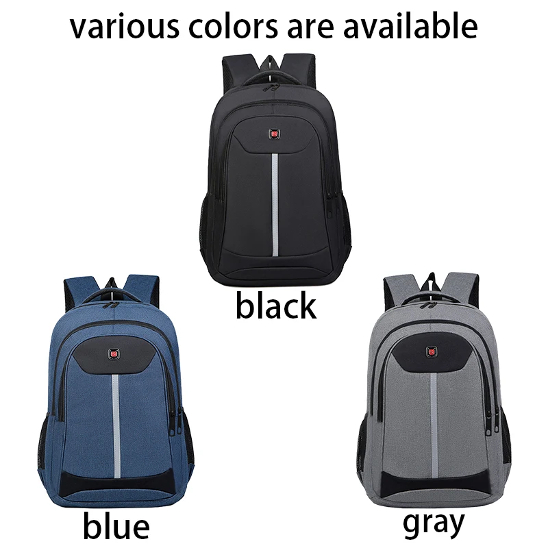 Durable Wearproof Oxford Backpack High-capacity Multi-zipper Laptop Bag for Men Women Work, School and Outdoor Activities