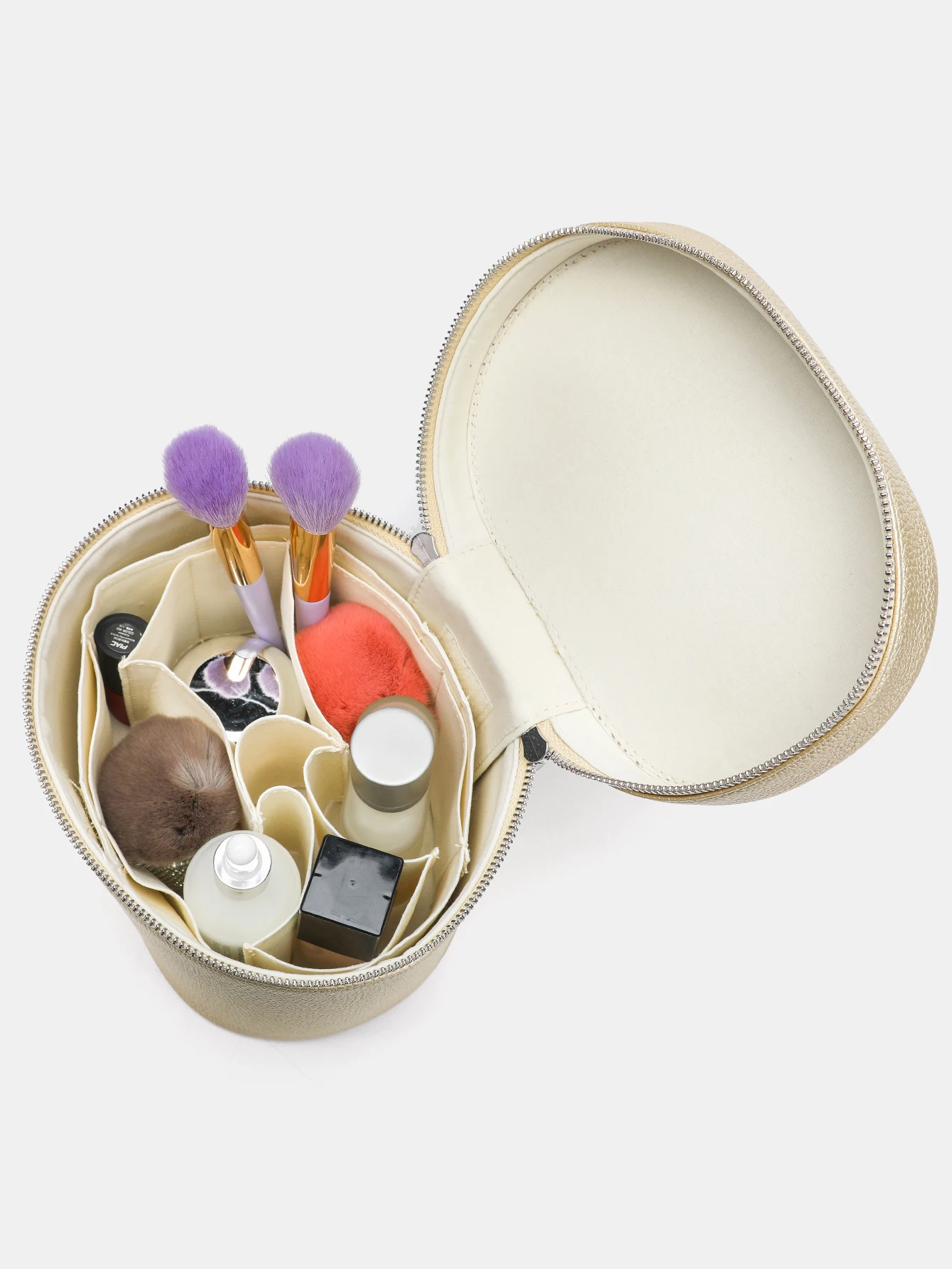 Light luxury, simple and portable handheld storage bag, large capacity makeup storage bag