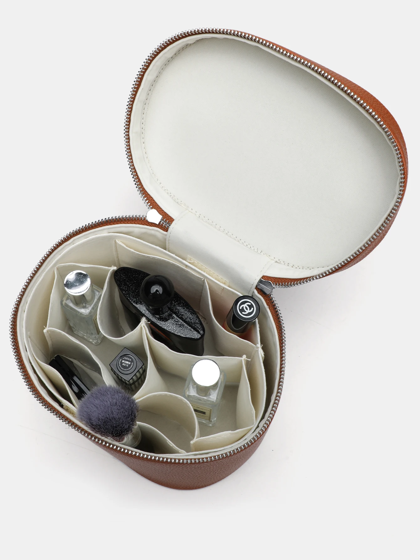 Light luxury, simple and portable handheld storage bag, large capacity makeup storage bag