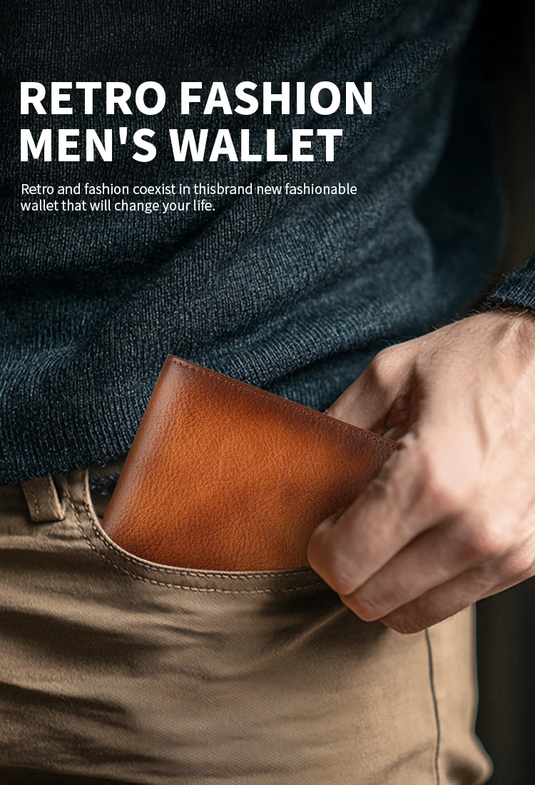 2526 Bestseller Short-style Wallet Crafted from Genuine Top-grain Cowhide Leather Features RFID Blocking Technology Card Slot De