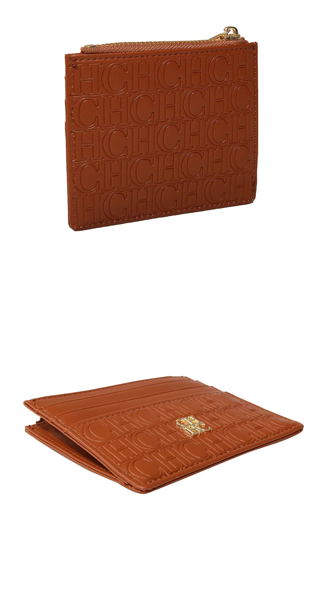 CH Women's Wallet Exquisite Compact Convenient Decoration Durable Elegant Brand Design Sense Letter Decoration Zipper